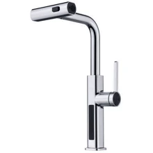 Смеситель для кухни Lefton Waterfall & Pull-Out Kitchen Faucet with Temperature Display-KF2209 Chrome: Назначение Для кухни