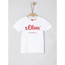 Футболка s.Oliver 67.702.32.4827 140 см белая: Тип Футболки