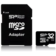 Карта пам'яті Silicon Power 32GB microSDHC Class 10 + adapter (SP032GBSTH010V10SP): Тип карти MicroSDHC