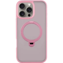 Чехол для iPhone Mobile Case Metal Buttons with MagSafe HQ Ring Pink for iPhone 16 Pro Max: Цвет розовый
