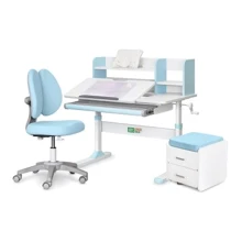 Комплект L ErgoKids TH-330 Blue парта + кресло + тумба (TH-330 Z + Y-412 Lite + BD C3_BLUE): Возраст ребенка от 4-х лет
