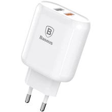 Зарядний пристрій Baseus Wall Charger 2xUSB Quick Charge 3.0 23W White (CCALL-AG02): Особливості Швидка зарядка