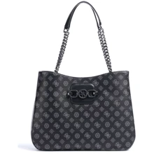 Женская сумка тоут Guess Hensely Logo Girlfriend Tote темно-серая (HWPM8378230-CMT): Пол Женский