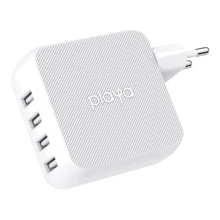Зарядний пристрій Playa by Belkin Wall Charger Home 4xUSB 40W 2.4A White (PP0003VFC2-PBB): Кабель в комплекті Відсутнє