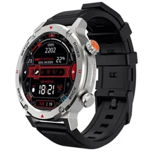Смарт-часы iMiki D2 Silver Silicone Strap: Дисплей 1.43" AMOLED (466x466) / 2.5D High Hardened Glass