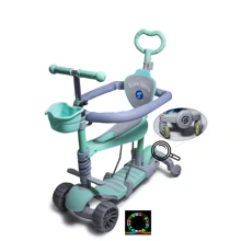 Самокат Scale Sports Smart 5 в 1 Full М'ятний (1926908430): Кількість коліс 4