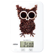 Ваги кухонні Rotex RSK14-O owl: Тип конструкції з плоскою платформою настільні