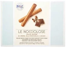Трубочки вафельные Bussy Le Nocciolose с какао-ореховым кремом 240 г (8012819908677): Вес нетто 240 г