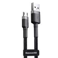 Кабель Baseus USB Cable to microUSB Cafule 3m Gray/Black (CAMKLF-HG1): Тип USB Cable - microUSB