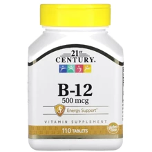 21st Century Vitamin B12 Вітамін B12 500 мкг 110 таблеток: Тип Витамин B