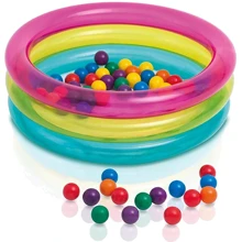 Бассейн Intex детский надувной 48674 86х86х25 см: undefined undefined
