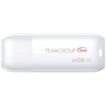 USB-флешка Team 64GB C173 USB 2.0 Pearl White (TC17364GW01): Стандарт USB USB 2.0