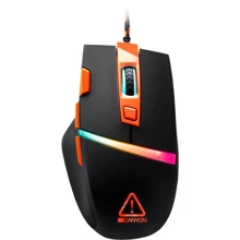Мышь Canyon CND-SGM04RGB Sulaco Black/Orange: Интерфейс подключения USB