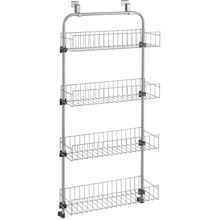 Полка Metaltex 4-х секционная навесная 45x17x103см (350910): Материал нержавеющая сталь