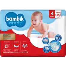 Подгузники детские одноразовые Bambik Jumbo (4) MAXI (7-18 кг), 45 шт: Тип Подгузники