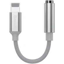 Адаптер Baseus Adapter Male Lightning to 3.5mm White (CALL3-02): Колір білий