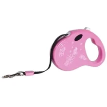 Поводок-рулетка Fox для собак FD800 Mini розовый лента 3мх12кг (FD800 Pink): Тип шнура Лента