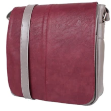 Женская сумка почтальонка Laskara бордовая (LK-DD223-taupe-plum): Пол Женский