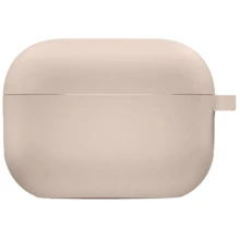 TPU Silicone Case with Carabiner Pink Sand for Apple AirPods 4: undefined undefined