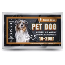 Капли противопаразитарные Pet Dog для собак 10 - 20 кг 3 мл 10 шт (14507): Тип Капли