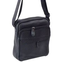 Чоловічі сумки через плече Borsa Leather чорна (10257-black): Стать Мужской