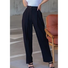 Брюки ISSA PLUS 12593 44 черные: Сезон Лето
