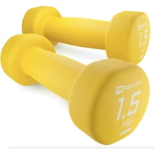 Гантель Hop-Sport HS-V015DR 2x1.5 кг желтый (5902308226456): Вес гантели, кг 1.5