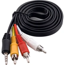 Кабель и переходник Extradigital Jack 3.5 mm straight degree 4pin 3 RCA AV(RYW) 1,5 м (KBV1731): Тип переходник