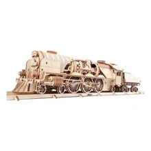 3D пазл Ugears Локомотив з тендером V-Експрес (6333812): Вид военная, воздушная техника, корабли, поезда