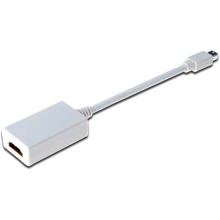 Адаптер Digitus Adapter ASSMANN mini DisplayPort to HDMI AM/AF 15cm White (AK-340404-001-W): Колір білий