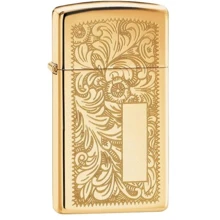 Запальничка Zippo вузька Venetian High Polish Brass (1652B): Виробник Zippo