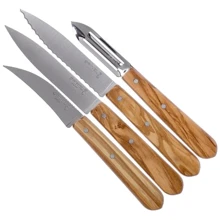 Набор кухонных ножей Opinel Les Essentiels Olive 4 предмета (204.66.30): Наименование Набор кухонных ножей 4 пр.