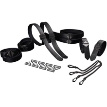 Набор из 8 ремней для связывания LOCKINK 8-Bondage-Straps Restraint Set - Black: Производитель LOCKINK