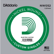 Струна для гитар Струна D`ADDARIO NW052 XL Nickel Wound 052: Тип Струна