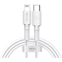 Кабель Baseus Cable USB-C to Lightning 18W PD BMX Mini MFI 1.2m White (CATLSW-A02): Тип USB-C - Lightning