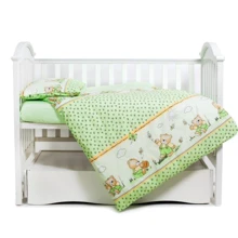 Сменная постель 3 эл. Twins Comfort 3051-C-009, Медуны, зеленая: Тип постельный комплект