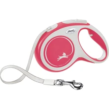 Поводок-рулетка Flexi New Comfort М до 25 кг 5 м красный (4000498043622): Тип шнура Лента
