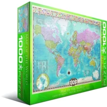 Пазл EuroGraphics "Карта Мира", 1000 элементов (6000-0557): Производитель EuroGraphics