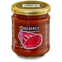 Соус томатный Casa Rinaldi Болоньезе с мясом 190 г (8006165371230): Объем нетто 190 г