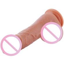 Ультрареалистичный фаллоимитатор для секс-машин Hismith 8.3″ 2-layers Silicone Flesh Dildo: Назначение Вагинальные