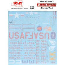 Декаль ICM для самолета B-26B/C Invader (война в Корее) (ICMD4802): Производитель ICM