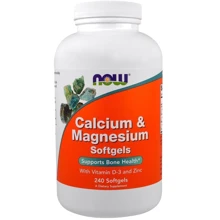 NOW Foods Calcium & Magnesium with D3 and Zink Softgels 240 caps: Тип Мультиминералы