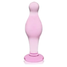 Стеклянный фаллоимитатор Love Toy Glass Romance Dildo 4.5" Pink: Назначение Анальные