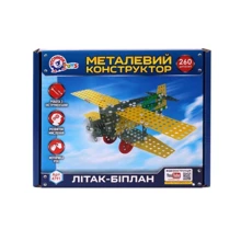 Детский Конструктор металлический Технок Самолет-биплан 4791TXK, 260 деталей: Производитель ТехноК