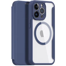 Чехол для iPhone Fashion Dux Ducis Skin X Pro with MagSafe Blue for iPhone 15 Pro Max: Цвет синий