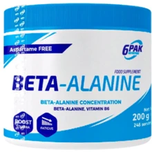 Амінокислота для спорту 6PAK Nutrition Beta-Alanin 200 g / 100 servings / Natural: Смак Без смаку