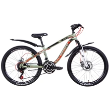 Discovery FLINT AM DD 2021 M 24" хаки с красным (OPS-DIS-24-243): Диаметр колес, дюймов 24