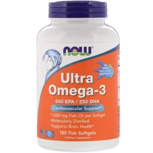 Now Foods Ultra Omega 500 EPA/250 DHA, 180 Fish Softgels (NF1665): Тип Омега 3