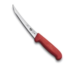 Кухонний ніж Victorinox Fibrox Boning Flex 15см з черв. ручкою (5.6611.15): Лезо нержавіюча сталь
