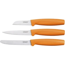 Набір кухонних ножів Fiskars Functional Form для чищення овочів 3 шт. (1014272): Найменування Набір ножів
